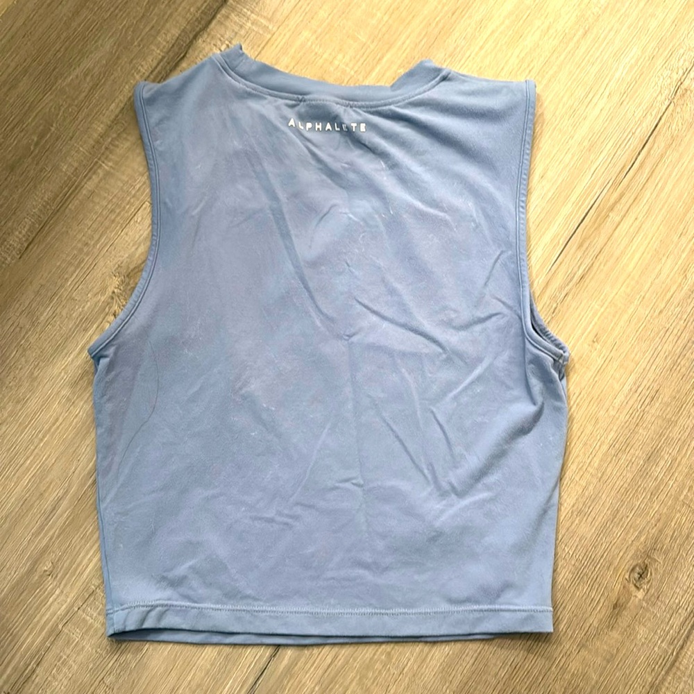 Light blue/purple cropped muscle tank from alphalete. Size small, like new.